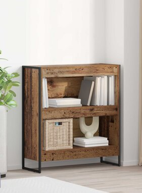 VidaXL Boekenkast Oud Hout 80 x 30 x 155 cm Bewerkt hout