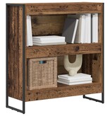 VidaXL Boekenkast Oud Hout 80 x 30 x 155 cm Bewerkt hout