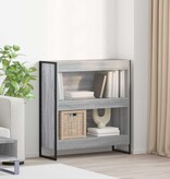 VidaXL Boekenkast Grijs Sonoma 80 x 30 x 155 cm Bewerkt hout