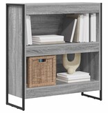 VidaXL Boekenkast Grijs Sonoma 80 x 30 x 155 cm Bewerkt hout