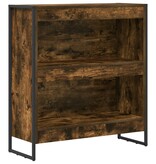VidaXL Boekenkast Rook Eik 80 x 30 x 155 cm Bewerkt hout