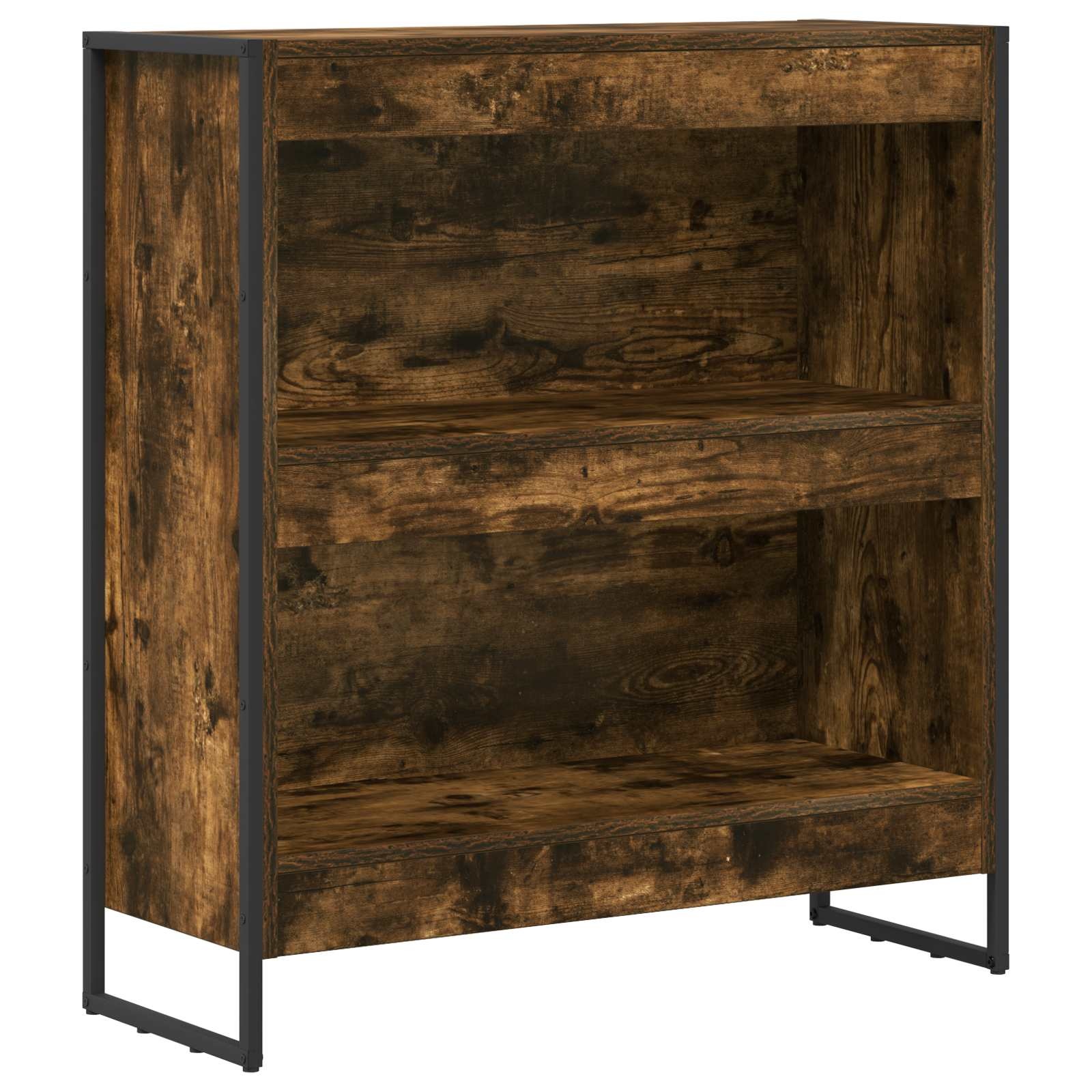 VidaXL Boekenkast Rook Eik 80 x 30 x 155 cm Bewerkt hout