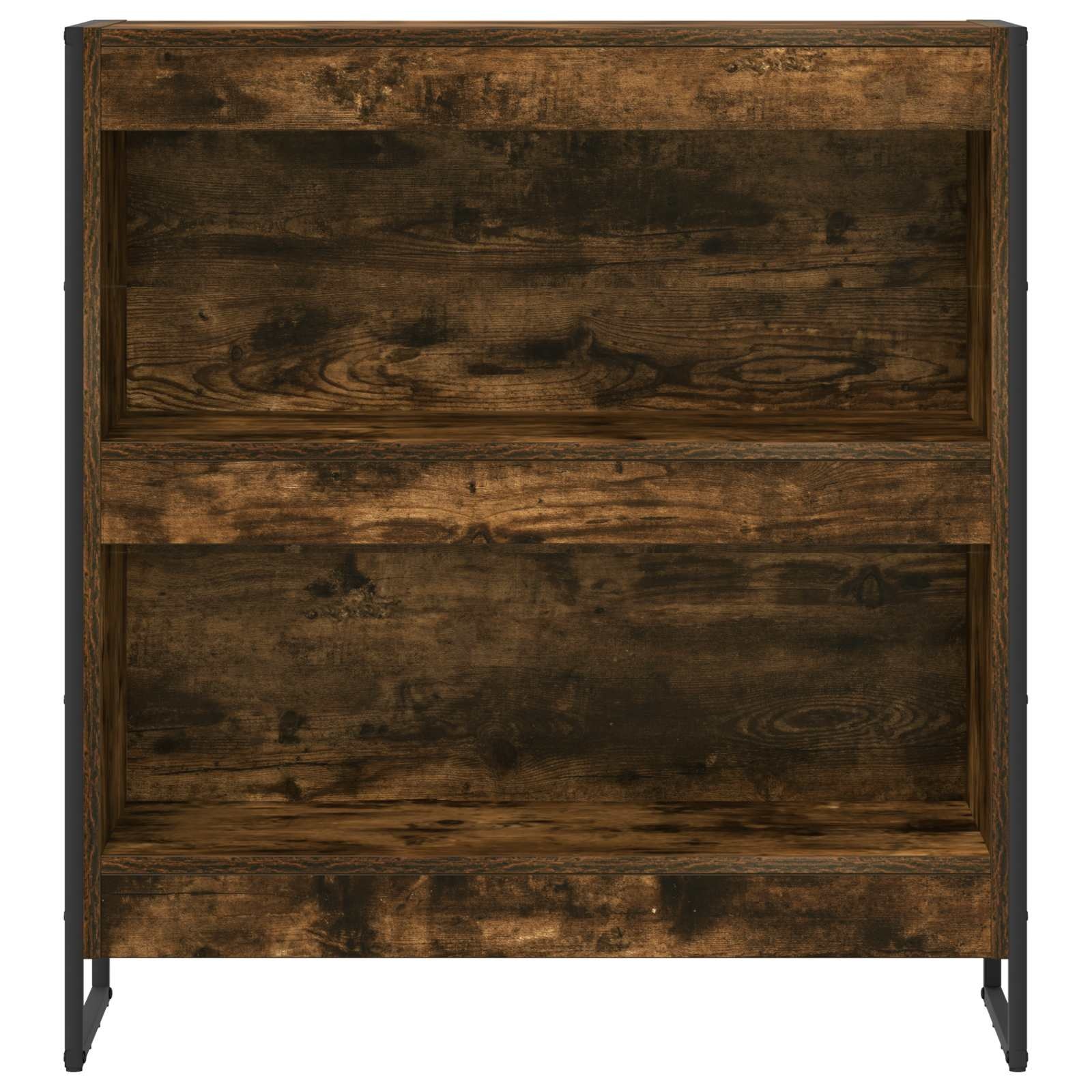 VidaXL Boekenkast Rook Eik 80 x 30 x 155 cm Bewerkt hout