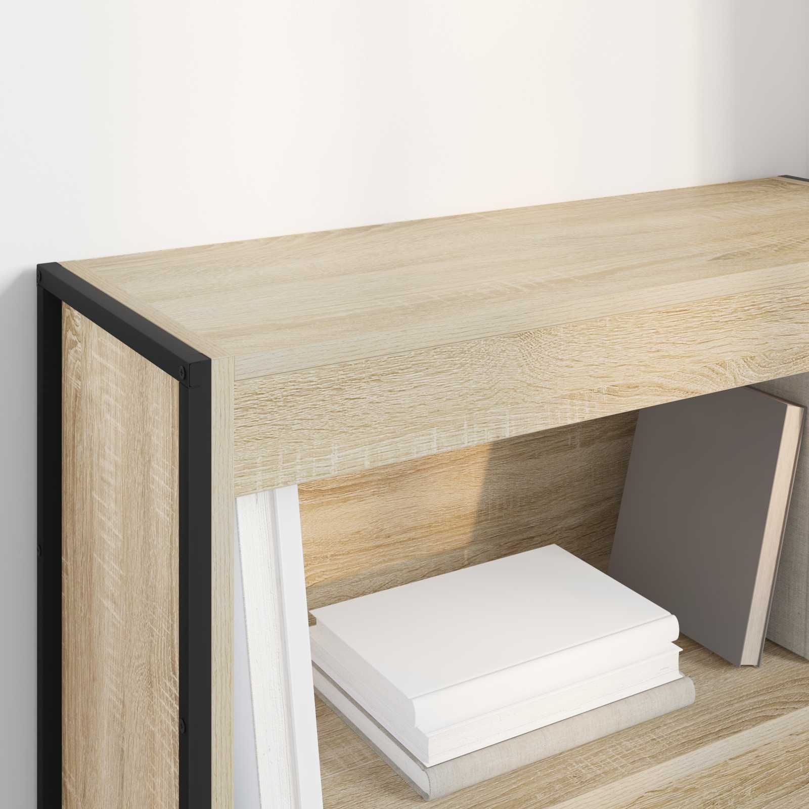 VidaXL Boekenkast Sonoma 80 x 30 x 155 cm Bewerkt hout