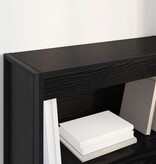 VidaXL Boekenkast Zwart Eiken 80 x 30 x 155 cm Bewerkt hout