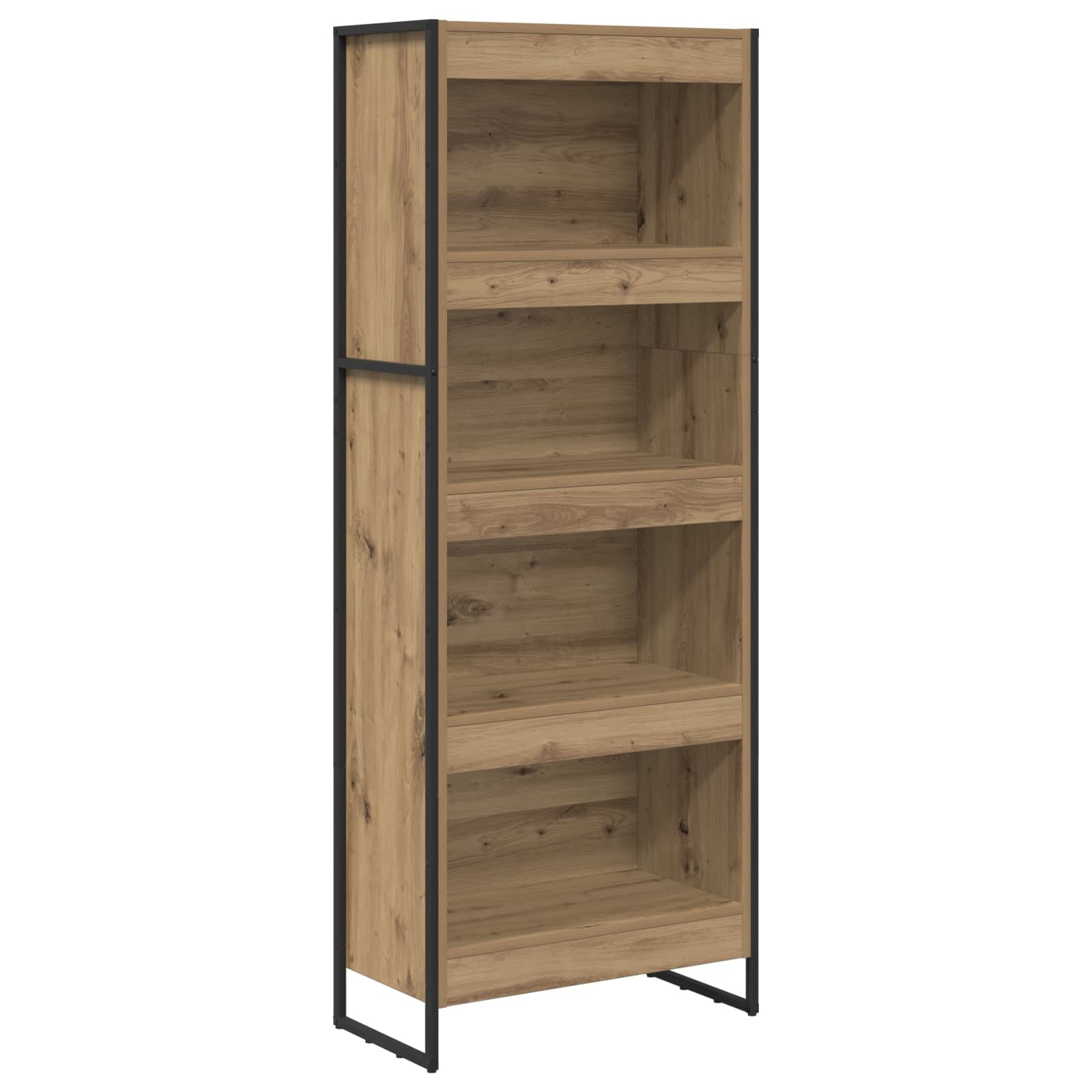 VidaXL Boekenkast Ambachtelijk eiken 80 x 30 x 155 cm Bewerkt hout