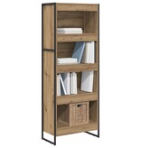VidaXL Boekenkast Ambachtelijk eiken 80 x 30 x 155 cm Bewerkt hout