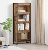 VidaXL Boekenkast Oud Hout 80 x 30 x 155 cm Bewerkt hout
