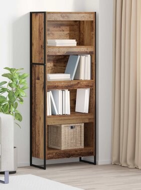 VidaXL Boekenkast Oud Hout 80 x 30 x 155 cm Bewerkt hout