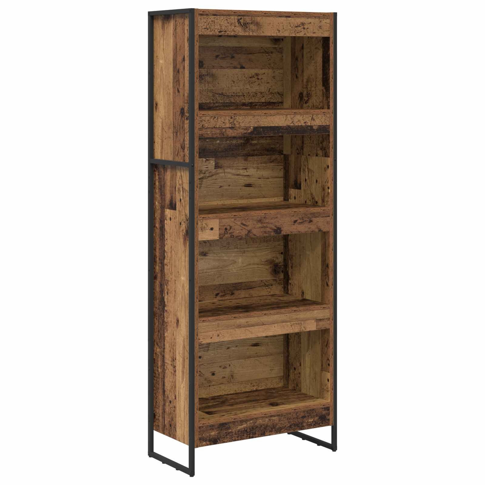 VidaXL Boekenkast Oud Hout 80 x 30 x 155 cm Bewerkt hout