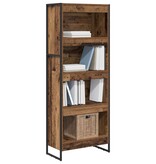 VidaXL Boekenkast Oud Hout 80 x 30 x 155 cm Bewerkt hout