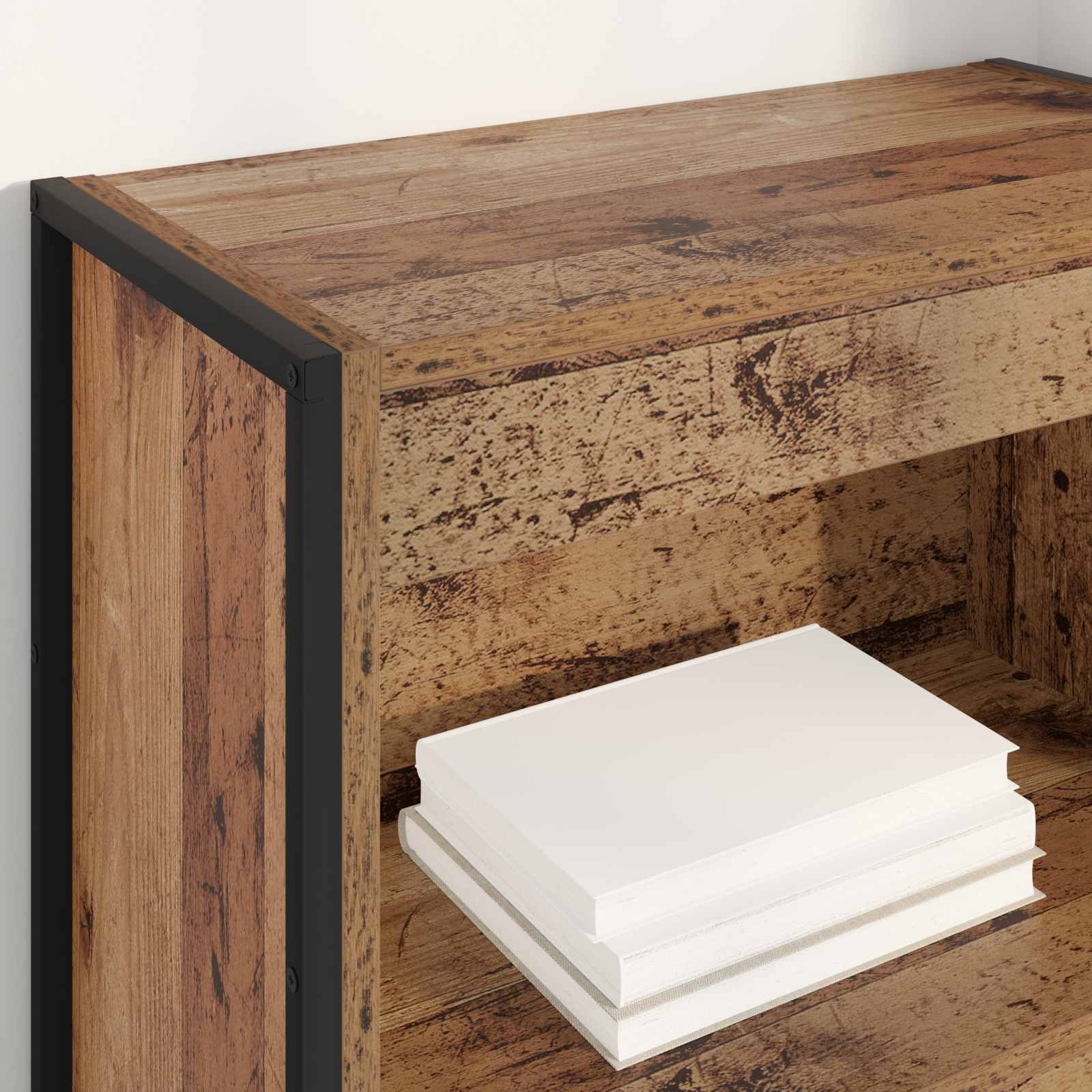 VidaXL Boekenkast Oud Hout 80 x 30 x 155 cm Bewerkt hout