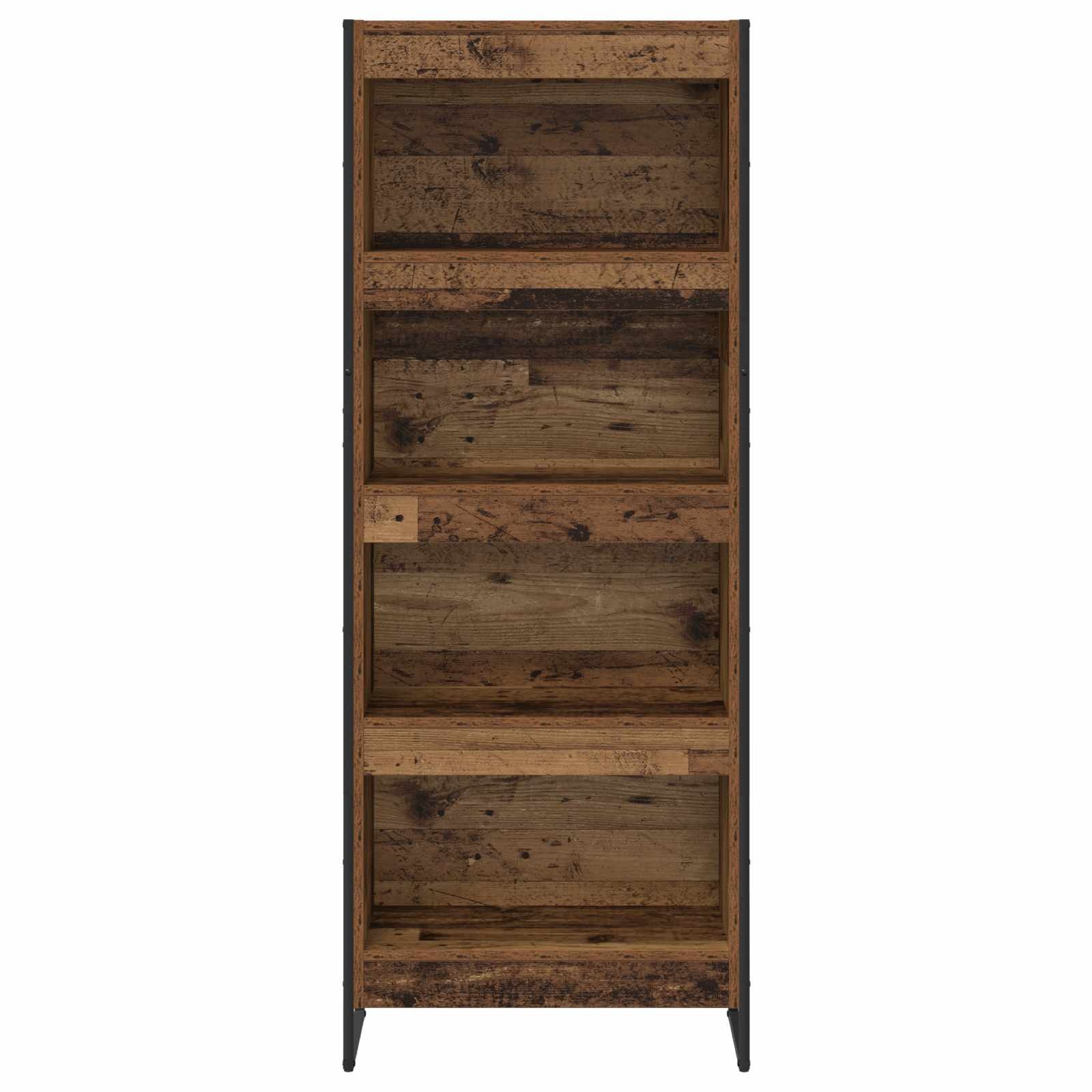 VidaXL Boekenkast Oud Hout 80 x 30 x 155 cm Bewerkt hout