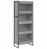 VidaXL Boekenkast Grijs Sonoma 80 x 30 x 155 cm Bewerkt hout