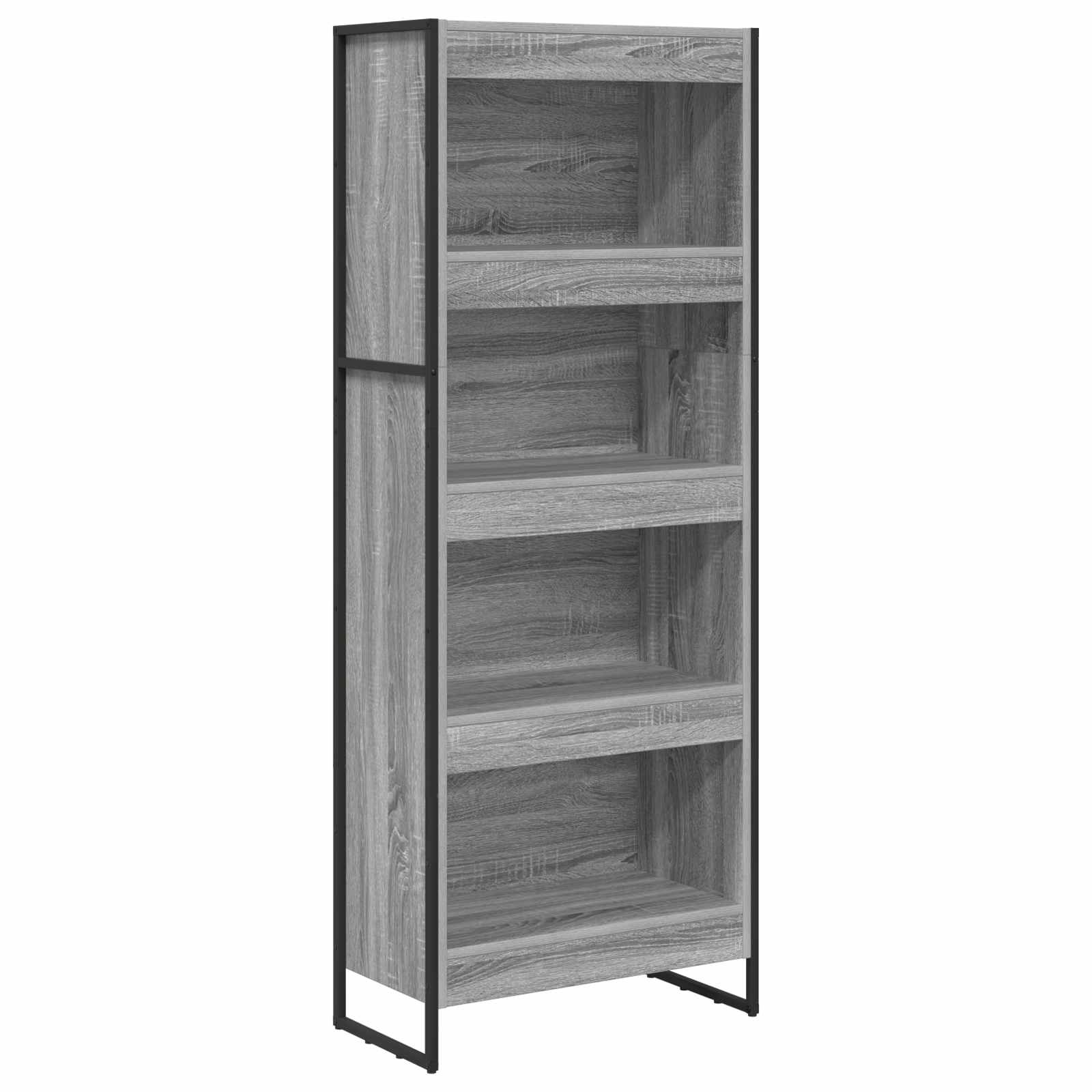 VidaXL Boekenkast Grijs Sonoma 80 x 30 x 155 cm Bewerkt hout
