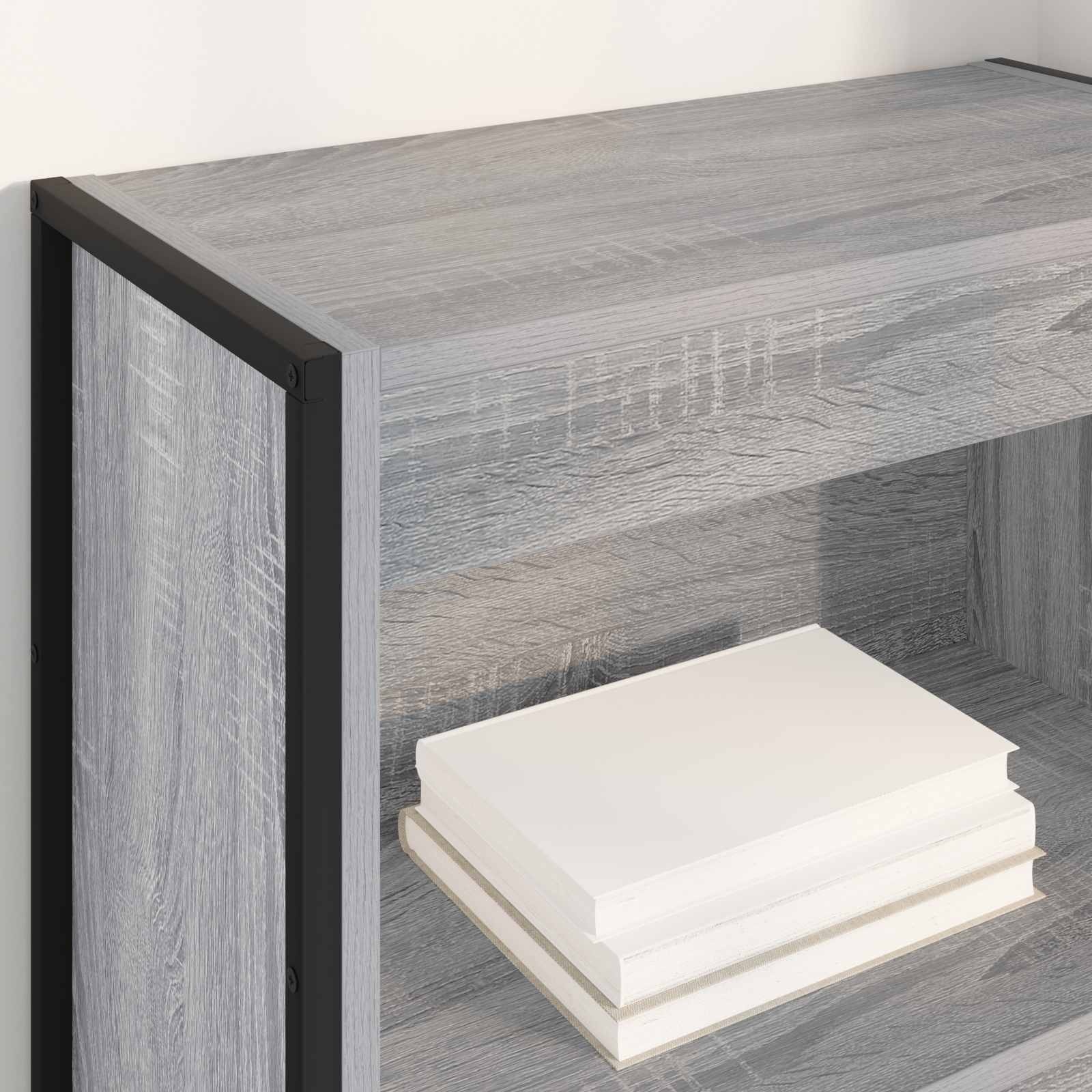 VidaXL Boekenkast Grijs Sonoma 80 x 30 x 155 cm Bewerkt hout