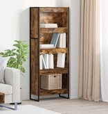 VidaXL Boekenkast Rook Eik 80 x 30 x 155 cm Bewerkt hout