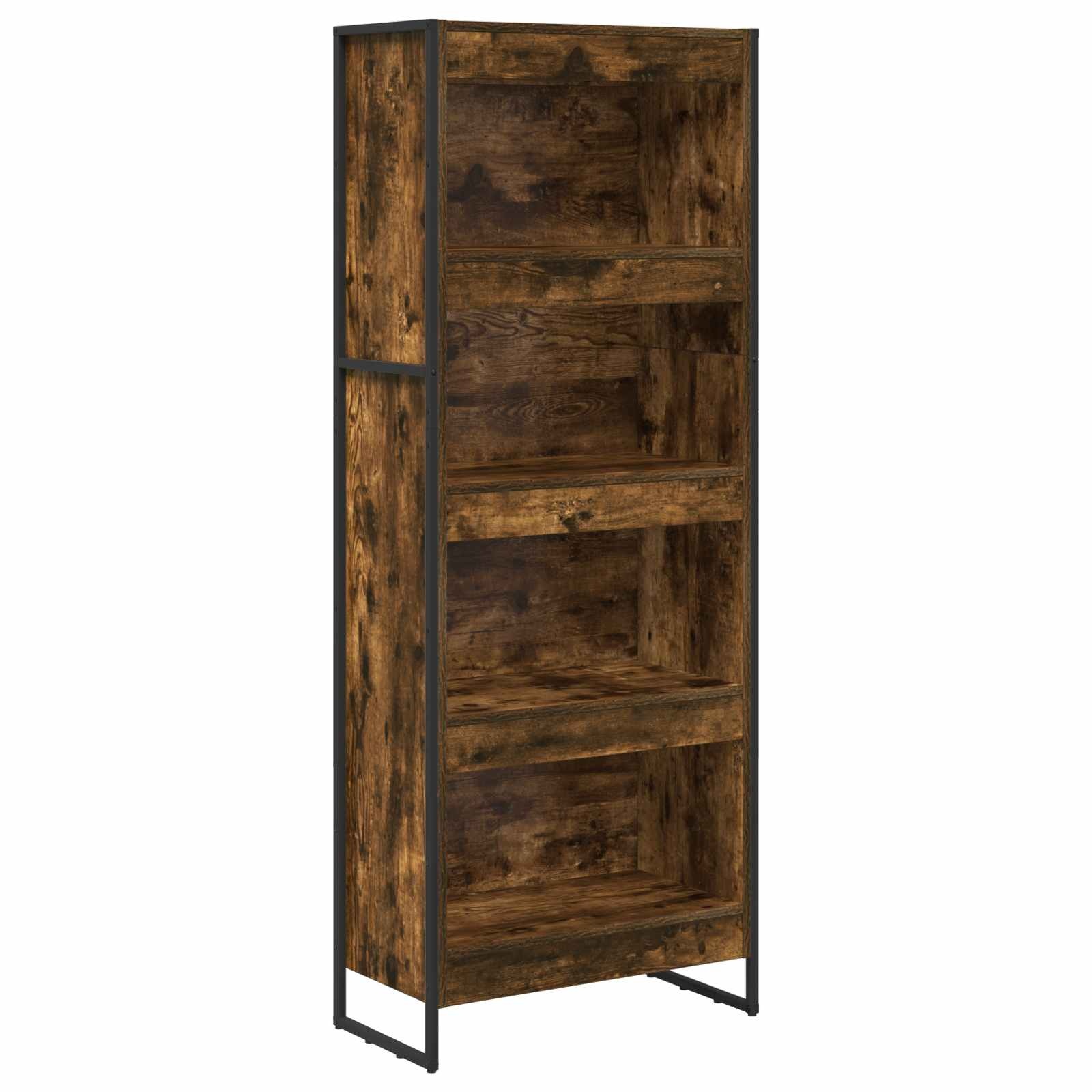 VidaXL Boekenkast Rook Eik 80 x 30 x 155 cm Bewerkt hout