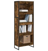 VidaXL Boekenkast Rook Eik 80 x 30 x 155 cm Bewerkt hout