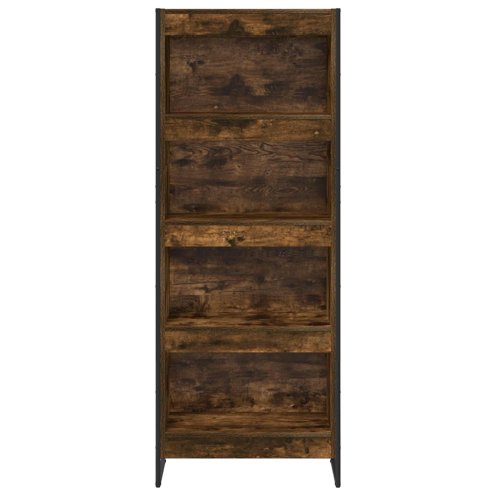 VidaXL Boekenkast Rook Eik 80 x 30 x 155 cm Bewerkt hout
