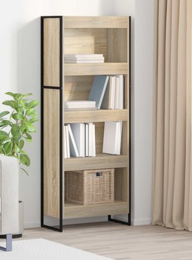 VidaXL Boekenkast Sonoma 80 x 30 x 155 cm Bewerkt hout