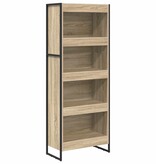 VidaXL Boekenkast Sonoma 80 x 30 x 155 cm Bewerkt hout