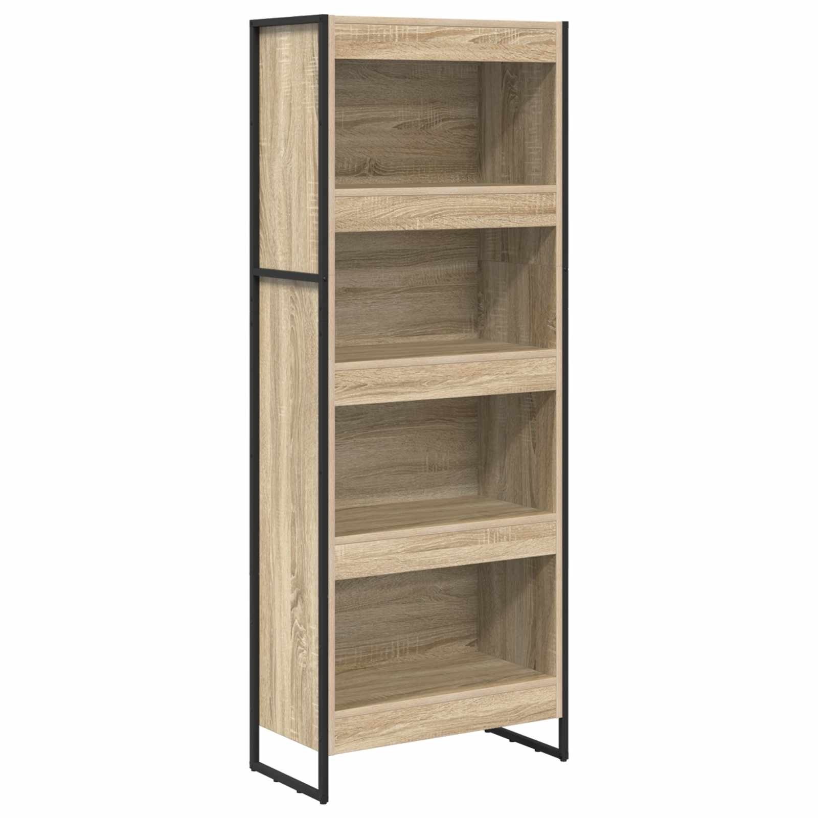 VidaXL Boekenkast Sonoma 80 x 30 x 155 cm Bewerkt hout