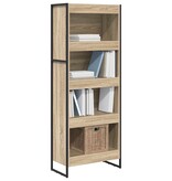 VidaXL Boekenkast Sonoma 80 x 30 x 155 cm Bewerkt hout