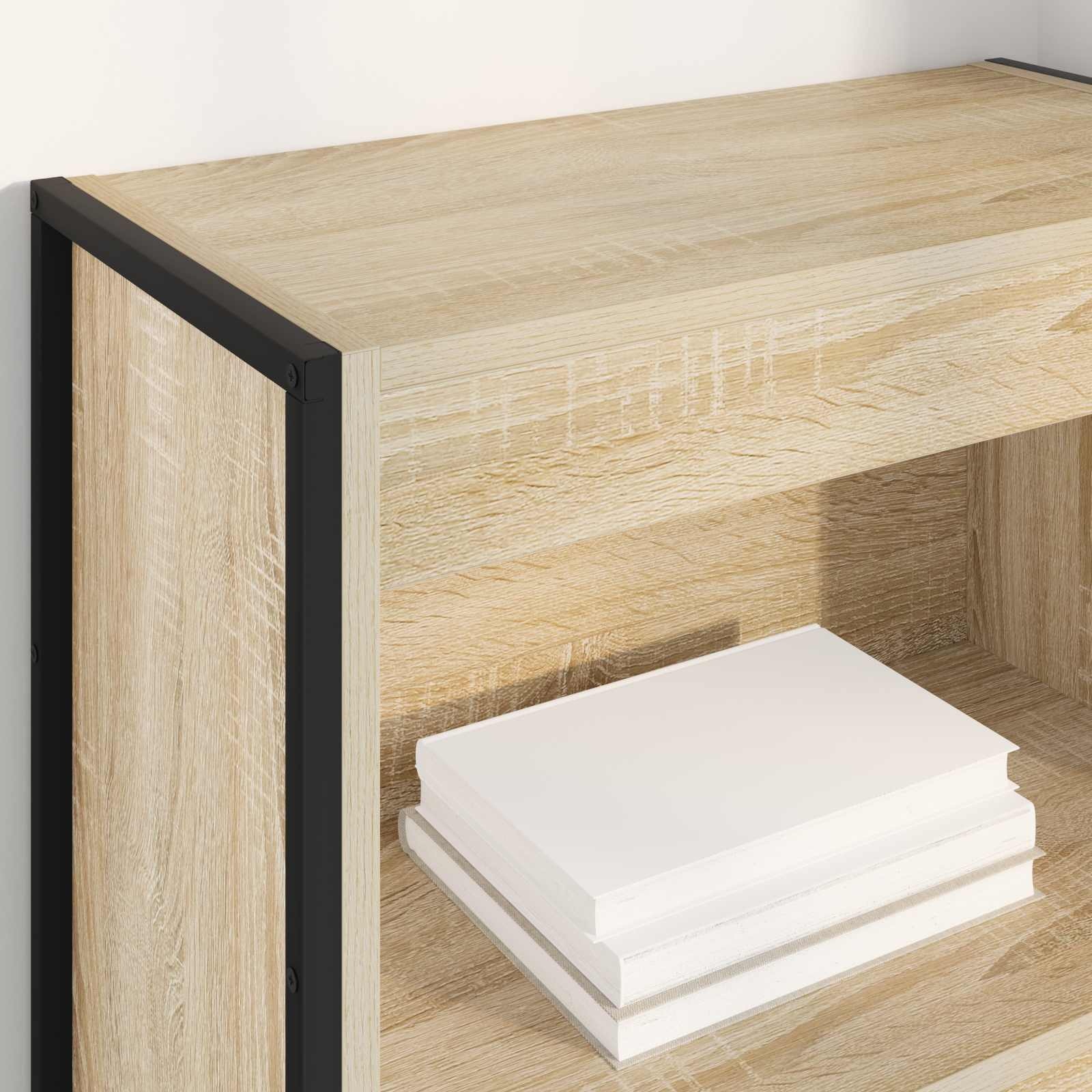 VidaXL Boekenkast Sonoma 80 x 30 x 155 cm Bewerkt hout