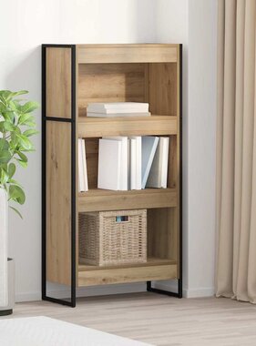 VidaXL Boekenkast Ambachtelijk eiken 80 x 30 x 155 cm Bewerkt hout