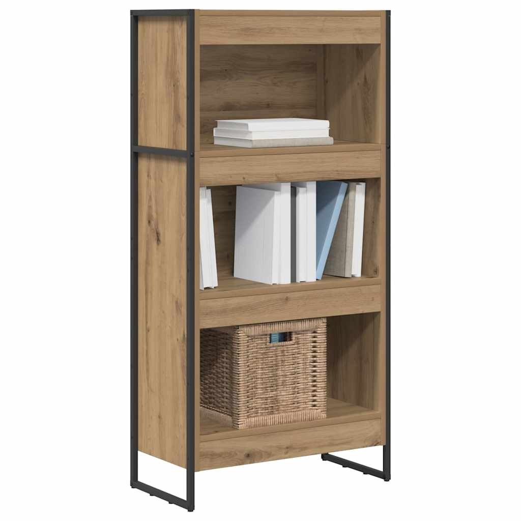 VidaXL Boekenkast Ambachtelijk eiken 80 x 30 x 155 cm Bewerkt hout