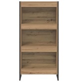 VidaXL Boekenkast Ambachtelijk eiken 80 x 30 x 155 cm Bewerkt hout