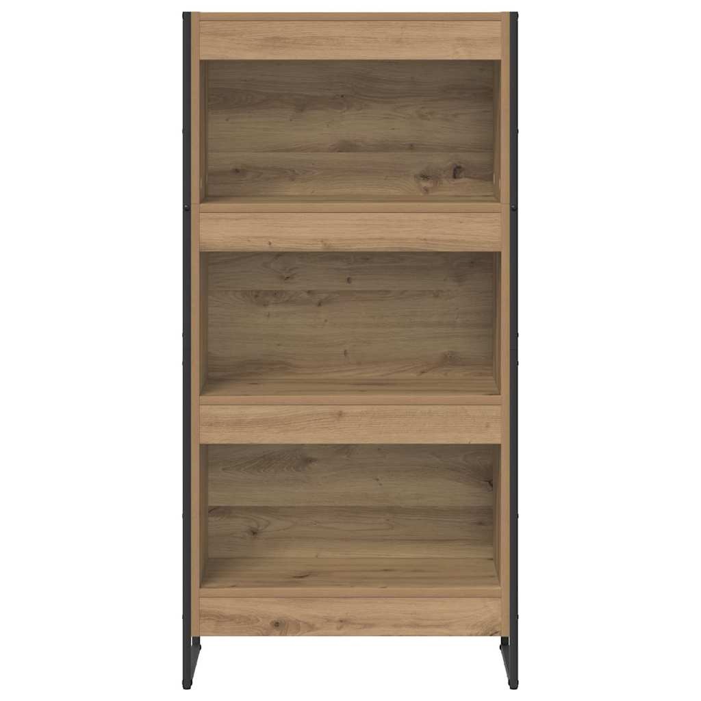 VidaXL Boekenkast Ambachtelijk eiken 80 x 30 x 155 cm Bewerkt hout