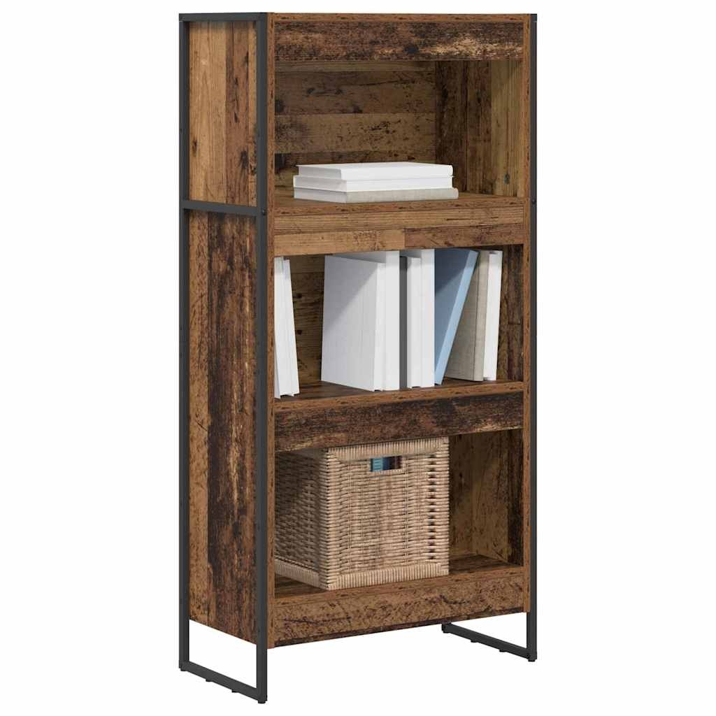 VidaXL Boekenkast Oud Hout 80 x 30 x 155 cm Bewerkt hout