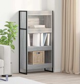 VidaXL Boekenkast Grijs Sonoma 80 x 30 x 155 cm Bewerkt hout