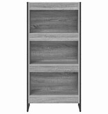 VidaXL Boekenkast Grijs Sonoma 80 x 30 x 155 cm Bewerkt hout
