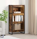 VidaXL Boekenkast Rook Eik 80 x 30 x 155 cm Bewerkt hout