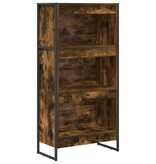 VidaXL Boekenkast Rook Eik 80 x 30 x 155 cm Bewerkt hout