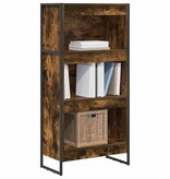 VidaXL Boekenkast Rook Eik 80 x 30 x 155 cm Bewerkt hout