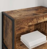 VidaXL Boekenkast Rook Eik 80 x 30 x 155 cm Bewerkt hout