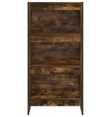 VidaXL Boekenkast Rook Eik 80 x 30 x 155 cm Bewerkt hout
