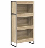 VidaXL Boekenkast Sonoma 80 x 30 x 155 cm Bewerkt hout