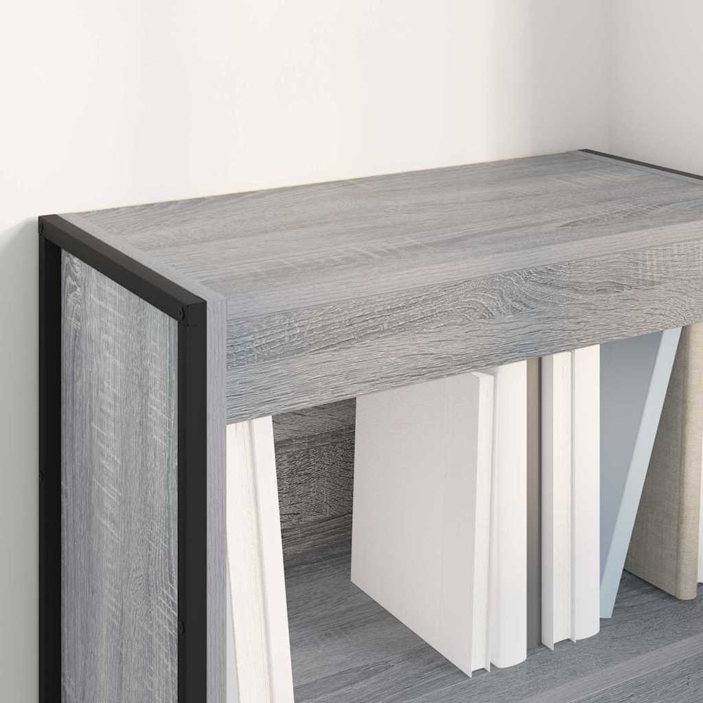 VidaXL Boekenkast Grijs Sonoma 80 x 30 x 155 cm Bewerkt hout