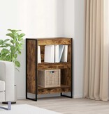 VidaXL Boekenkast Rook Eik 80 x 30 x 155 cm Bewerkt hout