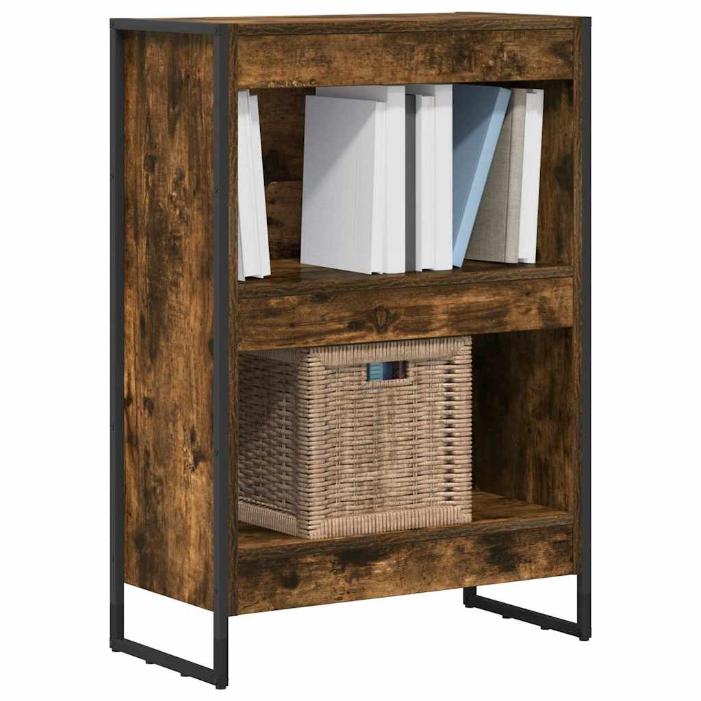 VidaXL Boekenkast Rook Eik 80 x 30 x 155 cm Bewerkt hout