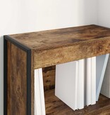 VidaXL Boekenkast Rook Eik 80 x 30 x 155 cm Bewerkt hout