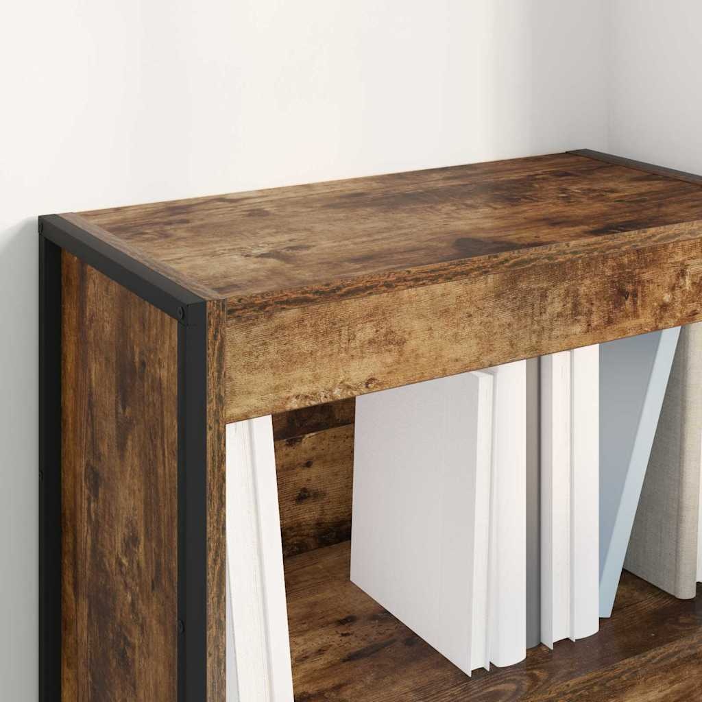 VidaXL Boekenkast Rook Eik 80 x 30 x 155 cm Bewerkt hout