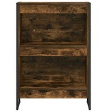 VidaXL Boekenkast Rook Eik 80 x 30 x 155 cm Bewerkt hout