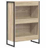 VidaXL Boekenkast Sonoma 80 x 30 x 155 cm Bewerkt hout