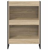 VidaXL Boekenkast Sonoma 80 x 30 x 155 cm Bewerkt hout
